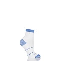 Mens 1 Pair RunBreeze Ergonomic Anti-Blister Ankle Socks With CoolMax