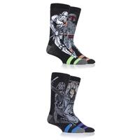 mens 4 pair sockshop disney star wars villains darth vader boba fett e ...