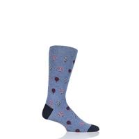 mens 1 pair scott nichol sadler hot air balloon cotton socks