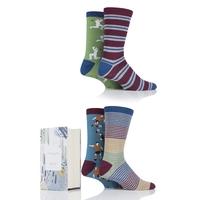 mens 4 pair braintree sportsman bamboo and organic cotton socks