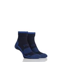Mens 2 Pair Storm Bloc with BlueGuard Ankle High Walking Socks