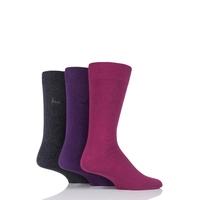 Mens 3 Pair Pringle Endrick Plain Trouser Socks