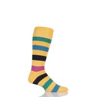 Mens 1 Pair Sockshop of London Bold Broad Stripe Cotton Socks