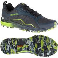 Merrell All Out Crush Mens Running Shoes - Black/Green, 9 UK