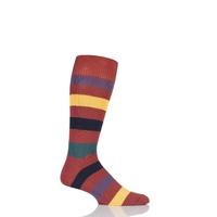 Mens 1 Pair Sockshop of London Bold Broad Stripe Cotton Socks