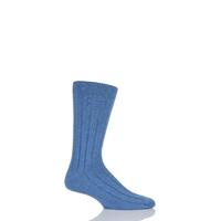 mens 1 pair sockshop of london 85 cashmere plain ribbed mid weight soc ...