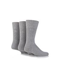 mens 3 pair pringle dunvegan comfort cuff plain cotton socks