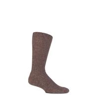 Mens and Ladies 1 Pair SockShop of London Ribbed Alpaca Boot Socks with Cushioning