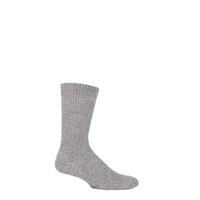 Mens and Ladies 1 Pair SockShop of London Ribbed Alpaca Boot Socks with Cushioning