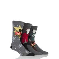 Mens 3 Pair Big Bang Theory Socks