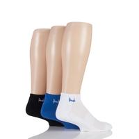 Mens 3 Pair Pringle Secret Sport Socks with Arch Support and Venting