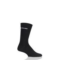 Mens 1 Pair Bjorn Borg Plain Cotton Socks with Logo