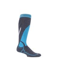 Mens 1 Pair Bridgedale Vertige Midweight Over the Calf Merinofusion Ski Socks