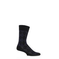 Mens 1 Pair Burlington Hampstead Wool All Over Argyle Socks