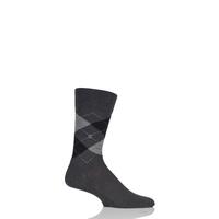 Mens 1 Pair Burlington Manchester Argyle Cotton Socks