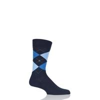 Mens 1 Pair Burlington Manchester Argyle Cotton Socks