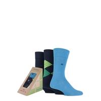 mens 3 pair burlington sandwich gift boxed argyle and plain feet food  ...