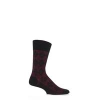 mens 1 pair burlington hampstead wool all over argyle socks