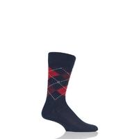 mens 1 pair burlington preston extra soft feeling argyle socks