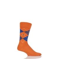 mens 1 pair burlington preston extra soft feeling argyle socks