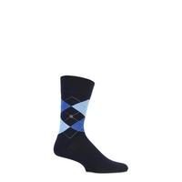 Mens 1 Pair Burlington Manchester Argyle Cotton Socks