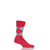 mens 1 pair burlington king argyle cotton socks