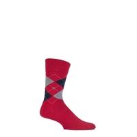 Mens 1 Pair Burlington Manchester Argyle Cotton Socks