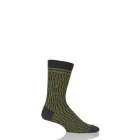 mens 1 pair burlington illusion cotton socks