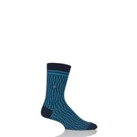 mens 1 pair burlington illusion cotton socks