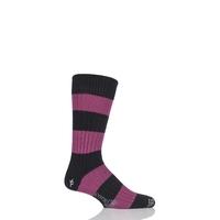 Mens 1 Pair Corgi Heavyweight Wool Rugby Striped Socks