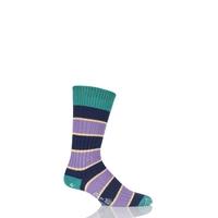 mens 1 pair corgi 100 cotton triple stripe socks