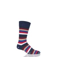 Mens 1 Pair Corgi 100% Cashmere Multi Striped Socks