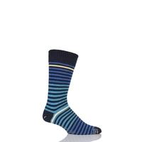 mens 1 pair corgi heavyweight 100 cotton fine striped socks