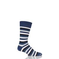 Mens 1 Pair Corgi Heavyweight Wool 5 Colour Striped Socks
