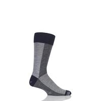 Mens 1 Pair Corgi Lightweight Wool American Colour Block Socks