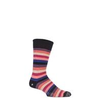 mens 1 pair corgi 100 cotton multi striped socks