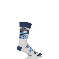 Mens 1 Pair Corgi Heavyweight Wool Aztec Socks