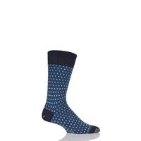 Mens 1 Pair Corgi Heavyweight Wool Pindot Socks