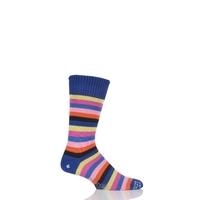 Mens 1 Pair Corgi Heavyweight 100% Cotton Bold Striped Socks