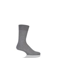 Mens 1 Pair Falke Milano Rib 100% Fil d\'Ecosse Cotton Socks