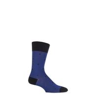 Mens 1 Pair Falke Cotton Juggle Large Dotted Socks