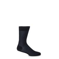 Mens 1 Pair Falke Fine Shadow Wool Rib Socks