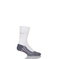 Mens 1 Pair Falke Light Volume Ergonomic Cushioned Crew Running Socks