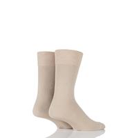 Mens 2 Pair Falke Swing Plain Cotton Socks