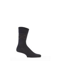 Mens 1 Pair Falke Sensitive Diamond Cotton Socks