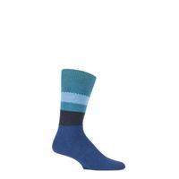 mens 1 pair falke lhasa block striped cashmere blend leisure socks