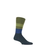 Mens 1 Pair Falke Lhasa Block Striped Cashmere Blend Leisure Socks