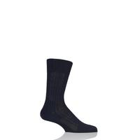 Mens 1 Pair Falke Milano Rib 100% Fil d\'Ecosse Cotton Socks
