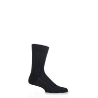 Mens 1 Pair Falke Sensitive Wool Dot Pinstripe Socks