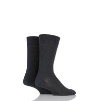 mens 2 pair falke swing plain cotton socks